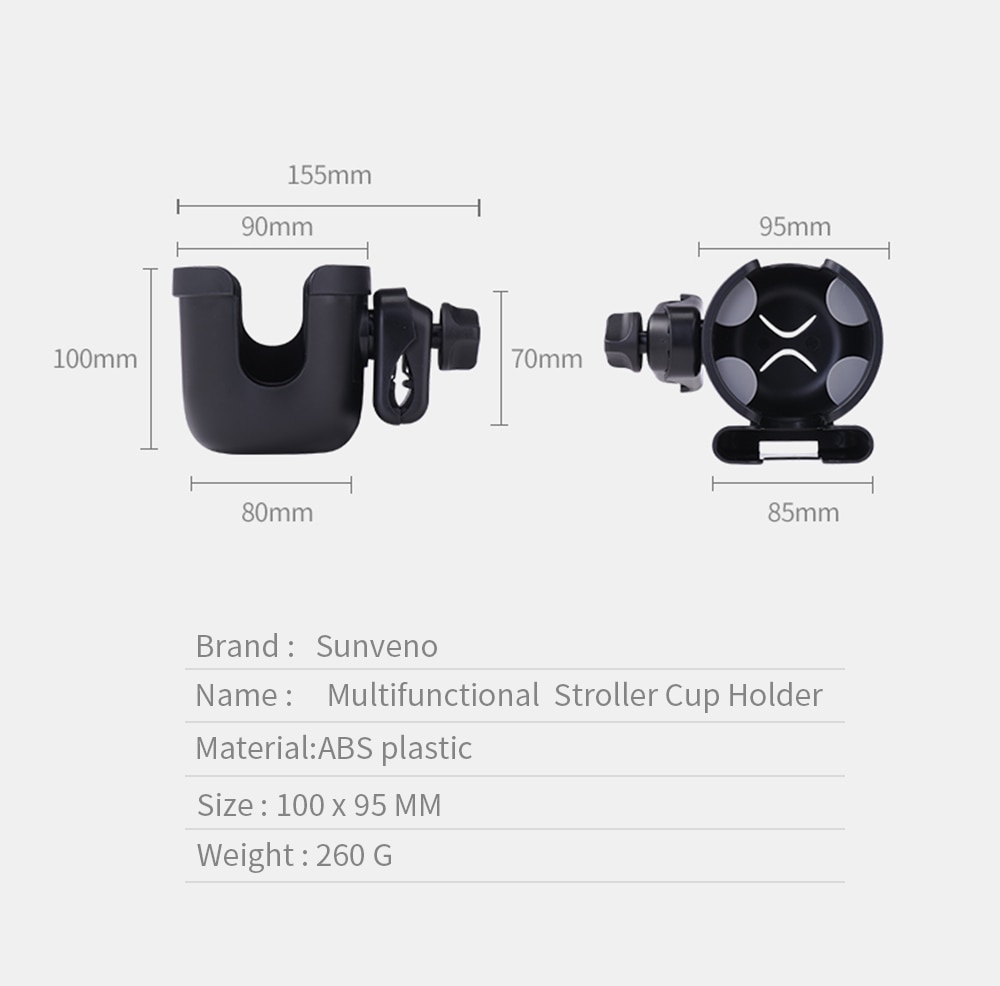 Sunveno Baby Stroller Cup Holder Stroller for Milk Bottles Bicycle Bike Bottle Holder Stroller Accessories Baby Accessories